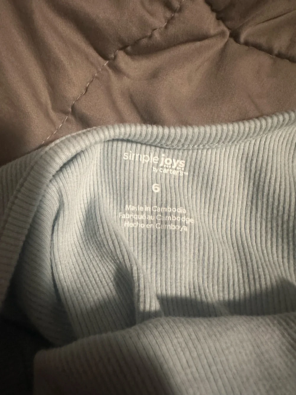 Carter's Sleeveless Light Blue Knit Waist Dress